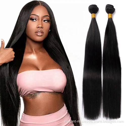 Hot Sale Brazilian Hair Extensions Seamless Weft invisible 100% Human Hair Double Drawn Virgin Flat Weft Hair